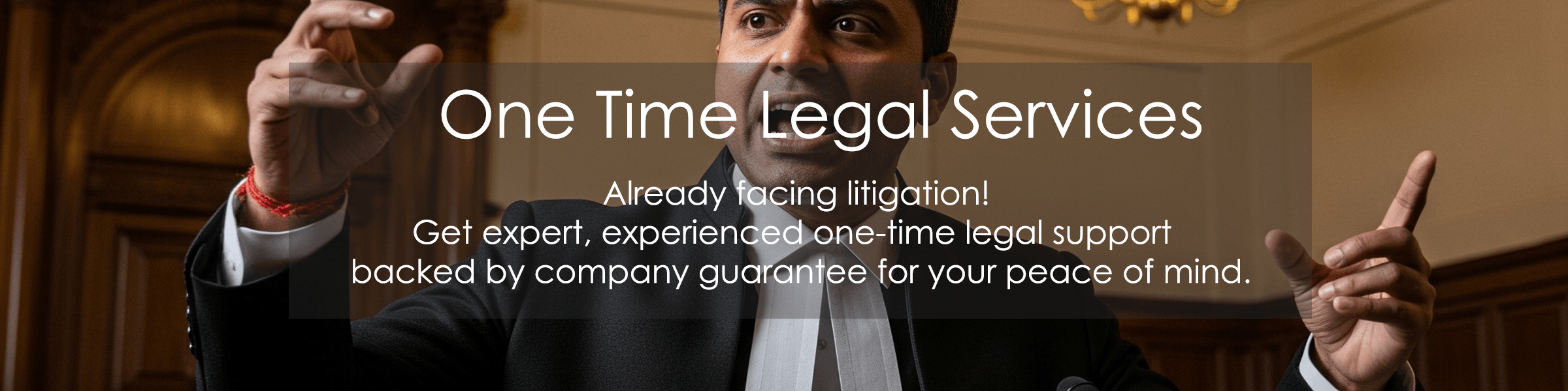 One-Time Legal Services Banner